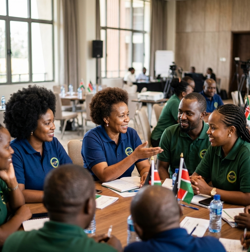 Uaminifu SACCO delegates in a lively discussion at the Annual Delegates Meeting